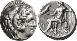 KINGS OF MACEDON. Alexander III ‘the Great’, 336-323 BC. Tetradrachm (Silver, 24 mm, 17.09 g, 2 h), Babylon I, struck under Seleukos I, circa 311-300....