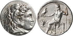 KINGS OF MACEDON. Philip III Arrhidaios, 323-317 BC. Tetradrachm (Silver, 26 mm, 17.13 g, 12 h), Babylon, struck under Archon, Dokimos, or Seleukos I....
