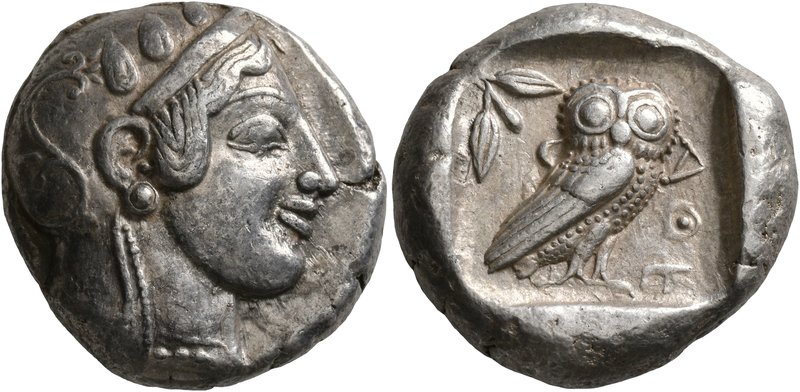ATTICA. Athens. Circa 475-465 BC. Tetradrachm (Silver, 23 mm, 17.15 g, 11 h). He...