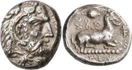CYPRUS. Salamis. Evagoras I, circa 411-374 BC. Stater (Silver, 21 mm, 10.55 g, 2 h). [&#67585;&#67588;&#67634;&#67597;&#67622;] ('e-u-wa-ko-ro' in Cyp...