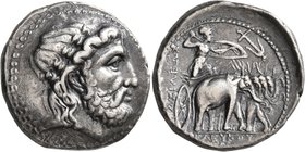 SELEUKID KINGS OF SYRIA. Seleukos I Nikator, 312-281 BC. Tetradrachm (Silver, 28 mm, 16.88 g, 6 h), Seleukeia on the Tigris II, circa 296/5-281. Laure...