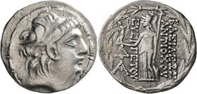 SELEUKID KINGS OF SYRIA. Antiochos VII Euergetes (Sidetes), 138-129 BC. Tetradrachm (Silver, 28 mm, 15.82 g, 12 h), Antiochia on the Orontes (?). Diad...