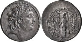 SELEUKID KINGS OF SYRIA. Antiochos VII Euergetes (Sidetes), 138-129 BC. Tetradrachm (Silver, 30 mm, 16.01 g, 12 h), Antiochia on the Orontes. Diademed...