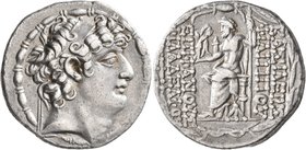 SELEUKID KINGS OF SYRIA. Philip I Philadelphos, circa 95/4-76/5 BC. Tetradrachm (Silver, 28 mm, 15.12 g, 12 h), Antiochia on the Orontes, after 88/7. ...