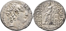 SELEUKID KINGS OF SYRIA. Philip I Philadelphos, circa 95/4-76/5 BC. Tetradrachm (Silver, 27 mm, 16.09 g, 12 h), uncertain mint, perhaps Antiochia on t...