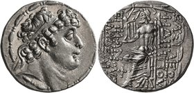 SELEUKID KINGS OF SYRIA. Philip I Philadelphos, circa 95/4-76/5 BC. Tetradrachm (Silver, 28 mm, 15.55 g, 1 h), Antiochia on the Orontes, posthumous is...