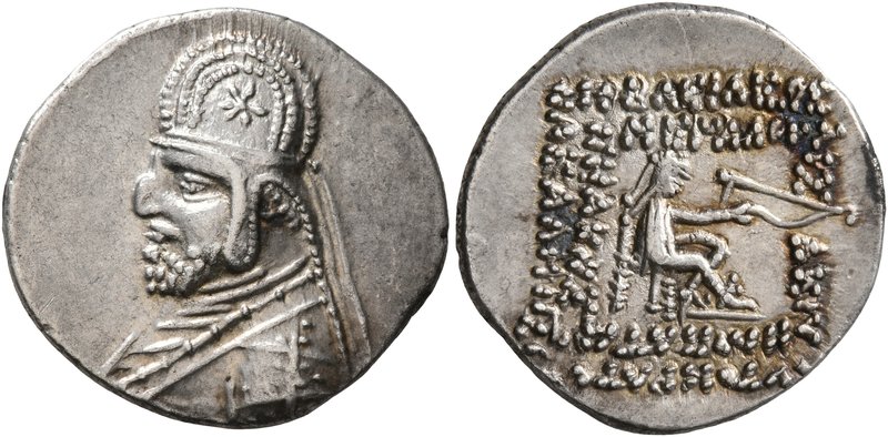 KINGS OF PARTHIA. Mithradates III, circa 87-79 BC. Drachm (Silver, 20 mm, 4.14 g...