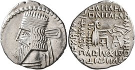 KINGS OF PARTHIA. Pakoros I, circa 78-120. Drachm (Silver, 20 mm, 3.62 g, 11 h), Ekbatana. Diademed head of Pakoros I to right. Rev. Archer (Arsakes I...