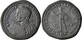 THRACE. Philippopolis. Elagabalus, 218-222. Pentassarion (Bronze, 31 mm, 17.27 g, 7 h). AYT K M AYP ANTΩNEINOC Laureate, draped and cuirassed bust of ...