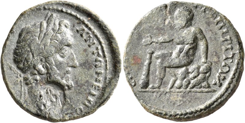 THRACE. Topirus. Antoninus Pius, 138-161. Assarion (Bronze, 22 mm, 6.67 g, 6 h)....