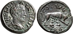 TROAS. Alexandria Troas. Valerian I, 253-260. 'As' (Bronze, 22 mm, 7.45 g, 6 h). IMP LIC VALERIAN Laureate, draped and cuirassed bust of Valerian I to...