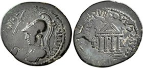 LYDIA. Apollonierum. Pseudo-autonomous issue. Assarion (Bronze, 21 mm, 2.80 g, 7 h), Markellos, magistrate for the second time, and Ti. Kl. Phileinos,...