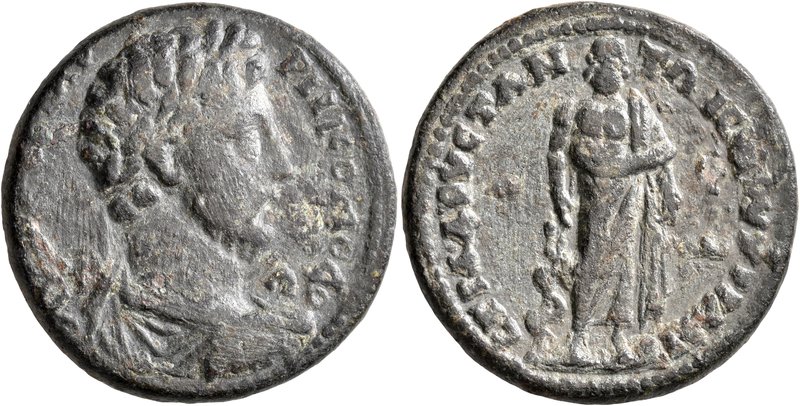 LYDIA. Hyrcanis. Commodus, 177-192. Tetrassarion (Bronze, 29 mm, 16.05 g, 6 h), ...