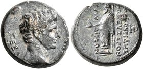 PHRYGIA. Laodicea ad Lycum. Tiberius (?), 14-37. Assarion (Orichalcum, 19 mm, 6.42 g, 11 h), Dioskourides, magistrate for the second time. ΣEBAΣTOΣ Ba...