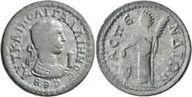 PAMPHYLIA. Aspendus. Gallienus, 253-268. 10 Assaria (Bronze, 29 mm, 18.13 g, 1 h). AYT KAI ΠΟ ΛI ΓAΛΛIHNOC CЄB Laureate, draped and cuirassed bust of ...