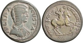 PISIDIA. Antiochia. Julia Domna, Augusta, 193-217. 'Sestertius' (Orichalcum, 34 mm, 25.94 g, 6 h), 211-217. IVLIA AVGVSTA Draped bust of Julia Domna t...