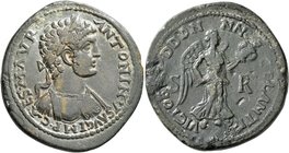 PISIDIA. Antiochia. Caracalla, 198-217. 'Sestertius' (Orichalcum, 36 mm, 26.59 g, 6 h). IMP•CAES•M•AVR• ANTONINVS AVG Laureate and cuirassed bust of C...