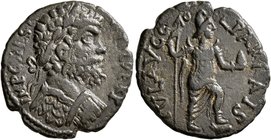PISIDIA. Parlais. Septimius Severus, 193-211. Assarion (Bronze, 22 mm, 4.80 g, 6 h). IMP CA L SE[...] PERT Laureate and cuirassed bust of Septimius Se...