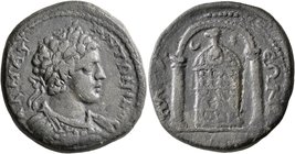 PISIDIA. Pogla. Caracalla, 198-217. Diassarion (Orichalcum, 20 mm, 11.87 g, 12 h). A K M AY ANTΩNINOC Laureate and cuirassed bust of Caracalla to righ...