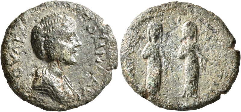 CILICIA. Selinus-Traianopolis. Julia Domna, Augusta, 193-217. Diassarion (Bronze...