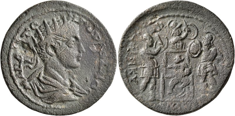 CILICIA. Seleucia ad Calycadnus. Gordian III, 238-244. Tetrassarion (Orichalcum,...