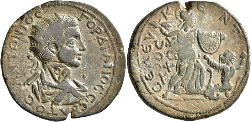 CILICIA. Seleucia ad Calycadnus. Gordian III, 238-244. Tetrassarion (Bronze, 29 ...