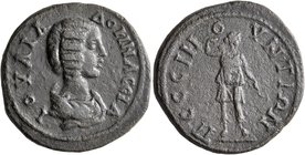 GALATIA. Pessinus. Julia Domna, Augusta, 193-217. Diassarion (Orichalcum, 23 mm, 7.87 g, 1 h). IOYΛIA ΔOMNA CЄBA Draped bust of Julia Domna to right. ...