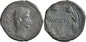 SYRIA, Seleucis and Pieria. Antioch. Augustus, 27 BC-AD 14. 'As' (Bronze, 28 mm, 12.66 g, 1 h). CAESAR Bare head of Augustus to right. Rev. AVGVSTVS w...