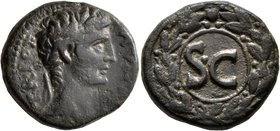 SYRIA, Seleucis and Pieria. Antioch. Augustus, 27 BC-AD 14. As (Bronze, 22 mm, 9.38 g, 1 h), circa 5-12. IMP•AVGVST• TR•POT• Laureate head of Augustus...