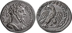 SYRIA, Seleucis and Pieria. Laodicea ad Mare. Septimius Severus, 193-211. Tetradrachm (Silver, 26 mm, 9.99 g, 11 h). AYT KAI CЄOYHPOC C Laureate and c...