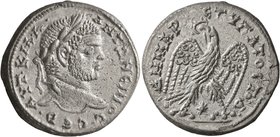 SYRIA, Seleucis and Pieria. Laodicea ad Mare. Caracalla, 198-217. Tetradrachm (Silver, 26 mm, 14.42 g, 12 h). •AYT•KAI•A• ANTΩNЄINOC•CЄB• Laureate hea...