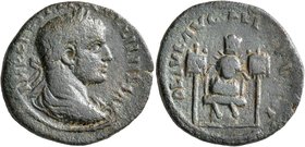SYRIA, Coele-Syria. Heliopolis. Gallienus, 253-268. Diassarion (Bronze, 24 mm, 9.04 g, 6 h). IMP CAES P LIC GALLIENVS AVG Laureate, draped and cuirass...
