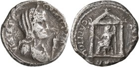 Civil Wars, 68-69. Denarius (Silver, 18 mm, 3.07 g, 7 h), mint in southern Gaul (?), 69. VESTA P R Q VIRTIVM Diademed, veiled and draped bust of Vesta...