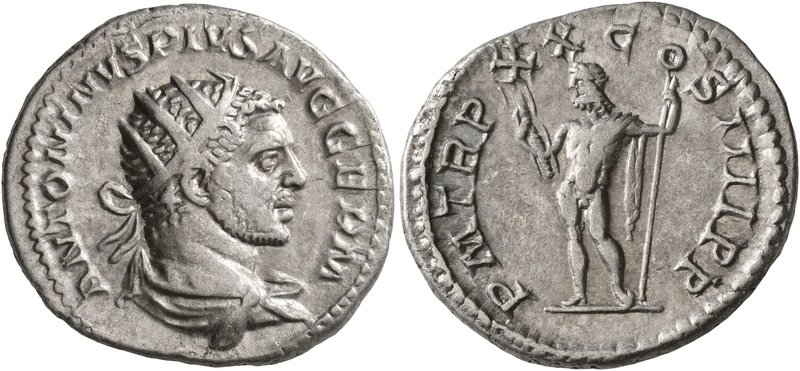 Caracalla, 198-217. Antoninianus (Silver, 22 mm, 5.07 g, 7 h), Rome, 217. ANTONI...
