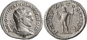Caracalla, 198-217. Antoninianus (Silver, 22 mm, 5.07 g, 7 h), Rome, 217. ANTONINVS PIVS AVG GERM Radiate and draped bust of Caracalla to right, seen ...