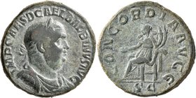 Balbinus, 238. Sestertius (Bronze, 30 mm, 20.59 g, 1 h), Rome, circa April-June 238. IMP CAES D CAEL BALBINVS AVG Laureate, draped and cuirassed bust ...