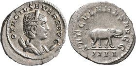 Otacilia Severa, Augusta, 244-249. Antoninianus (Silver, 24 mm, 3.91 g, 7 h), Rome, 248. OTACIL SEVERA AVG Diademed and draped bust of Otacilia Severa...