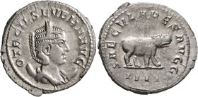 Otacilia Severa, Augusta, 244-249. Antoninianus (Silver, 23 mm, 4.31 g, 7 h), Rome, 248. OTACIL SEVERA AVG Diademed and draped bust of Otacilia Severa...