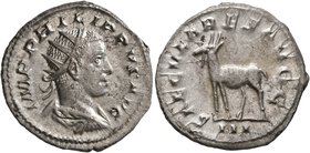 Philip II, 247-249. Antoninianus (Silver, 22 mm, 4.17 g, 7 h), Rome, 248. IMP PHILIPPVS AVG Radiate, draped and cuirassed bust of Philip II to right, ...