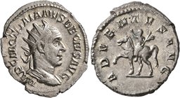 Trajan Decius, 249-251. Antoninianus (Silver, 23 mm, 4.31 g, 7 h), Rome. IMP C M Q TRAIANVS DECIVS AVG Radiate, draped and cuirassed bust of Trajan De...
