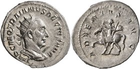 Trajan Decius, 249-251. Antoninianus (Silver, 23 mm, 3.81 g, 7 h), Rome. IMP C M Q TRAIANVS DECIVS AVG Radiate, draped and cuirassed bust of Trajan De...