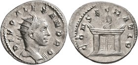 Trajan Decius, 249-251. Antoninianus (Silver, 22 mm, 3.88 g, 1 h), commemorative issue for Divus Severus Alexander (died 235), Rome, 250-251. DIVO ALE...