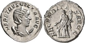 Herennia Etruscilla, Augusta, 249-251. Antoninianus (Silver, 22 mm, 4.00 g, 1 h), Rome. HER ETRVSCILLA AVG Diademed and draped bust of Herennia Etrusc...