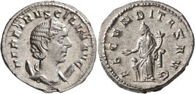 Herennia Etruscilla, Augusta, 249-251. Antoninianus (Silver, 22 mm, 4.87 g, 12 h), Rome. HER ETRVSCILLA AVG Diademed and draped bust of Herennia Etrus...