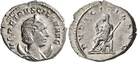Herennia Etruscilla, Augusta, 249-251. Antoninianus (Silver, 22 mm, 4.42 g, 12 h), Rome. HER ETRVSCILLA AVG Diademed and draped bust of Herennia Etrus...