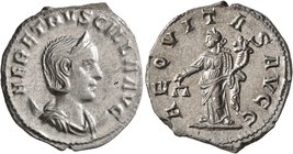 Herennia Etruscilla, Augusta, 249-251. Antoninianus (Silver, 22 mm, 4.75 g, 6 h), Antiochia, 251. HER ETRVSCILLA AVG Diademed and draped bust of Heren...