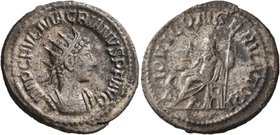 Macrianus, usurper, 260-261. Antoninianus (Billon, 22 mm, 3.98 g, 7 h), Samosata. IMP C FVL MACRIANVS P F AVG Radiate and cuirassed bust of Macrianus ...