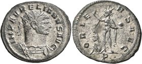 Aurelian, 270-275. Antoninianus (Silvered bronze, 23 mm, 3.30 g, 6 h), Serdica, early 274. IMP AVRELIANVS AVG Radiate and cuirassed bust of Aurelian t...