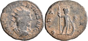 Vabalathus, usurper, 268-272. Antoninianus (Bronze, 21 mm, 2.69 g, 12 h), Antiochia, March-May 272. IM C VHABALATHVS AVG Radiate, draped and cuirassed...