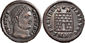 Constantine I, 307/310-337. Follis (Bronze, 19 mm, 3.56 g, 1 h), Cyzicus, 324-325. CONSTAN-TINVS AVG Laureate head of Constantine I to right. Rev. PRO...